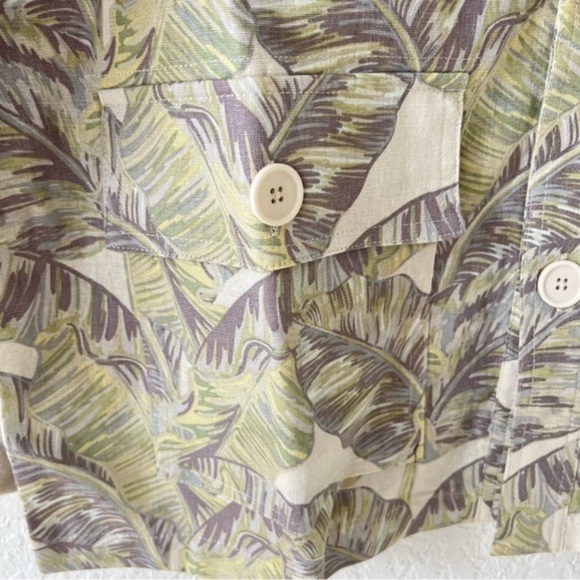 Walt Disney World Tropical Button-Up Linen Shirt Jacket by Spirit Jersey Sz L - Picture 4 of 11